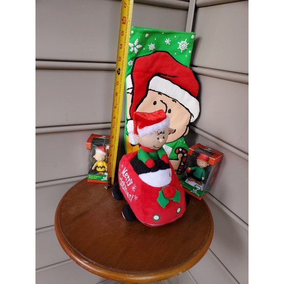Bundle Peanuts Christmas Motor Car, Bobblehead, Stocking, Clip on Sears CVS 2012 - Picture 12 of 16